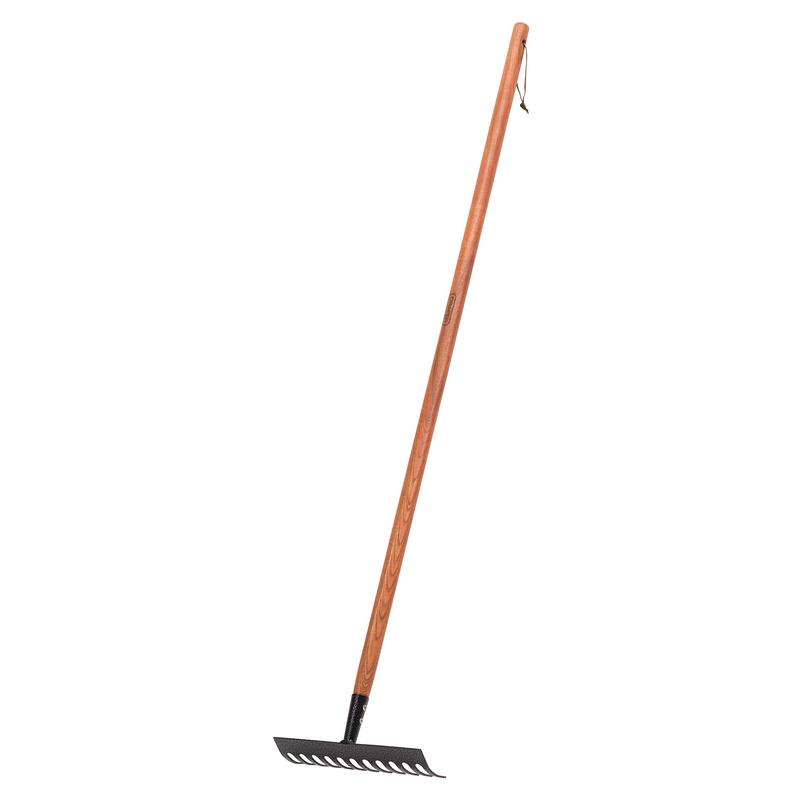 Carbon Steel Garden Rake with FSC Ash Handle