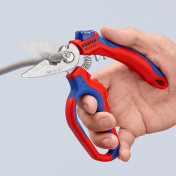 KNIPEX 95 05 20 SB Angled Electricians Shears, 160mm