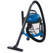 230V Wet and Dry Vacuum Cleaner with Stainless Steel Tank, 15L, 1250W