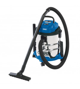 230V Wet and Dry Vacuum Cleaner with Stainless Steel Tank, 20L, 1250W