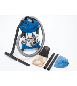 230V Wet and Dry Vacuum Cleaner with Stainless Steel Tank, 20L, 1250W