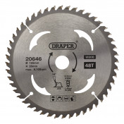 TCT Circular Saw Blade for Wood, 165 x 20mm, 48T