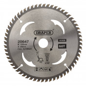 TCT Circular Saw Blade for Wood, 165 x 20mm, 60T