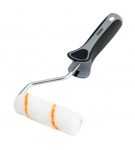 Medium Pile Polyester Paint Roller with Soft Grip Handle, 4/100mm