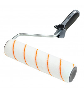 Short Pile Polyester Paint Roller with Soft Grip Handle, 9/230mm