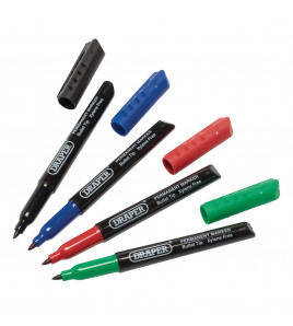 Marker Pens, Multicoloured (Pack of 4)