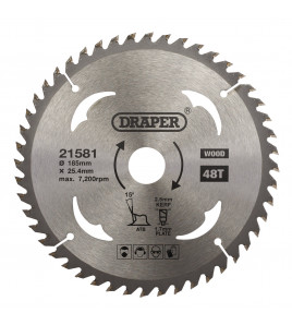 TCT Circular Saw Blade for Wood, 185 x 25.4mm, 48T