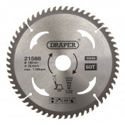 TCT Circular Saw Blade for Wood, 185 x 25.4mm, 60T