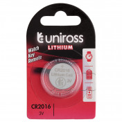 Uniross Lithium Coin Cell CR2016 Battery