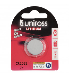 Uniross Lithium Coin Cell CR2032 Battery