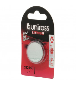 Uniross Lithium Coin Cell CR2450 Battery