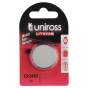 Uniross Lithium Coin Cell CR2450 Battery