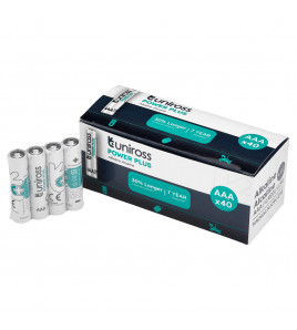 Uniross LR03 AAA Power Plus Alkaline Batteries (Pack of 40)