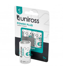 Uniross LR14 C Power Plus Alkaline Batteries (Pack of 2)