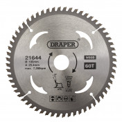 TCT Circular Saw Blade for Laminate & Wood, 185 x 25.4mm, 60T