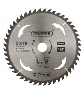 TCT Circular Saw Blade for Wood, 250 x 30mm, 48T