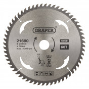 TCT Circular Saw Blade for Wood, 250 x 30mm, 60T