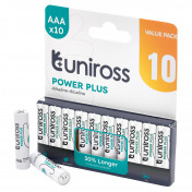 Uniross LR03 AAA Power Plus Alkaline Batteries (Pack of 10)