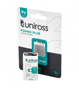 Uniross 6LR61 9V Power Plus Alkaline Battery