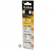 Uniross Akaline Coin Cells LR44 AG13 Batteries (Pack of 10)