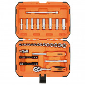 HI-TORQ® 6 Point Socket Set, 1/4 (47 Piece)