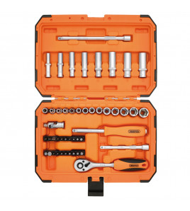 HI-TORQ® 6 Point Socket Set, 1/4 (47 Piece)