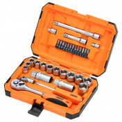 HI-TORQ® 6 Point Socket Set, 1/4 and 3/8 (34 Piece)