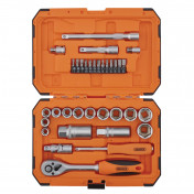 HI-TORQ® 6 Point Socket Set, 1/4 and 3/8 (34 Piece)