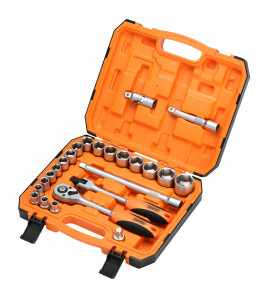 HI-TORQ® 6 Point Socket Set, 1/2 (24 Piece)