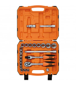 HI-TORQ® 6 Point Socket Set, 1/2 (24 Piece)