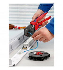 KNIPEX 97 33 01 MultiCrimp® Lever  Action Crimping Pliers, 0.25  6.0 mm² Capacity, 250mm