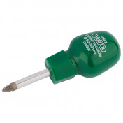 PZ Type Cabinet Pattern Chubby Screwdriver, No.2 x 38mm (Sold Loose)