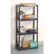 4 Tier Plastic Shelving Unit