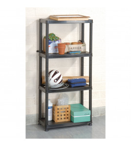 4 Tier Plastic Shelving Unit