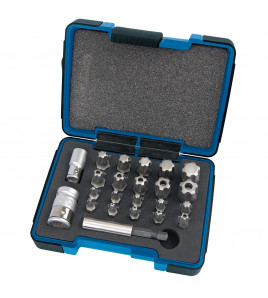 Draper Expert TX-STAR® 1/4, Plus Bit Set, 3/8 Sq. Dr. (23 Piece)