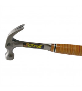 Estwing E16C Curved Claw Hammer with Leather Grip, 16oz/448g