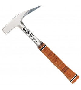 Estwing E239MM Milled Face Roofers Pick Hammer with Leather Grip, 21oz/600g