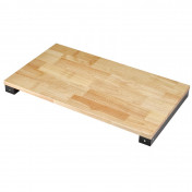 BUNKER Modular Hardwood Worktop for 3 Tier Tool Trolley with Pull Handle, 714mm