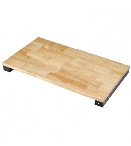 BUNKER Modular Hardwood Worktop for 3 Tier Tool Trolley with Pull Handle, 714mm