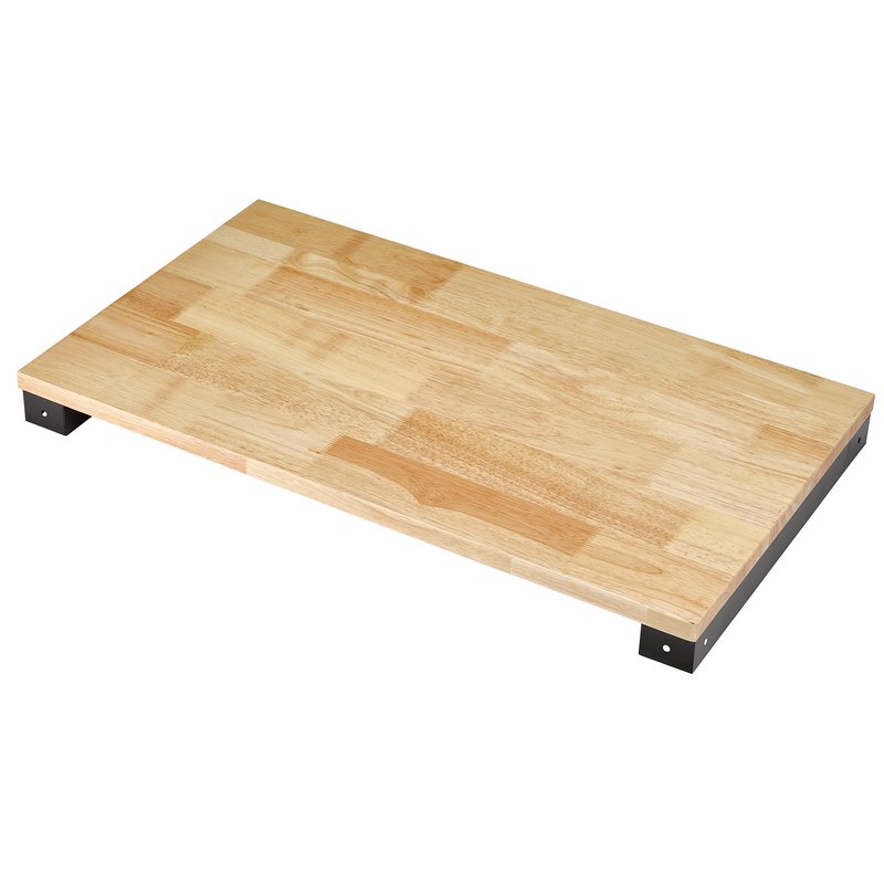 BUNKER Modular Hardwood Worktop for 3 Tier Tool Trolley with Pull Handle, 714mm