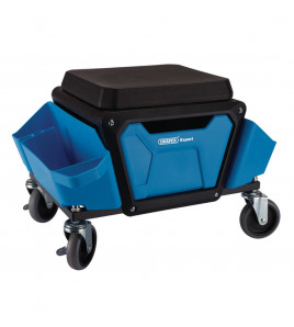 Draper Expert Work Stool with Tool Storage, Blue