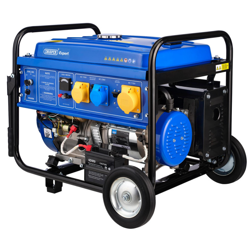 Draper Expert Petrol Generator with Wheels, 4000W <br><br><br><br>