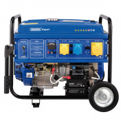 Draper Expert Petrol Generator with Wheels, 4000W <br><br><br><br>