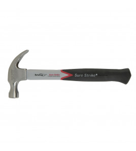 Estwing EMRF16C Sure Strike Curved Claw Hammer with Fibreglass Handle, 16oz/448g