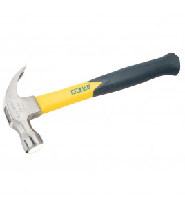 Estwing EMRF20C Sure Strike Curved Claw Hammer with Fibreglass Handle, 20oz/567g
