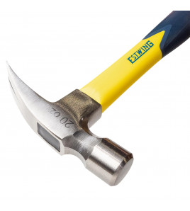 Estwing EMRF20S Sure Strike Straight Claw Hammer with Fibreglass Handle, 20oz/567g