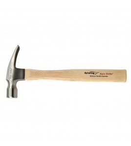 Estwing EMRW20S Sure Strike Straight Claw Hammer with Hickory Handle, 20oz/560g