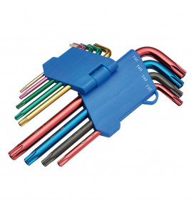 Draper TX-STAR® Security Coloured Hex. Key Set (9 Piece)