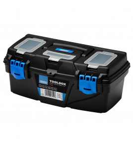 Plastic Toolbox with Tote Tray, 13