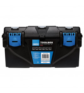 Plastic Toolbox with Tote Tray, 16